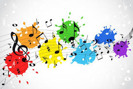 colorful music notes